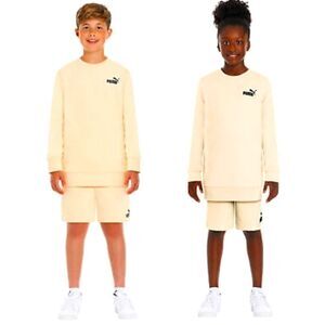 Puma Youth 2-piece ,sweater and short, tan,size M(10-12)
